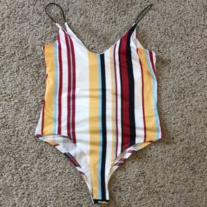 Striped bodysuit